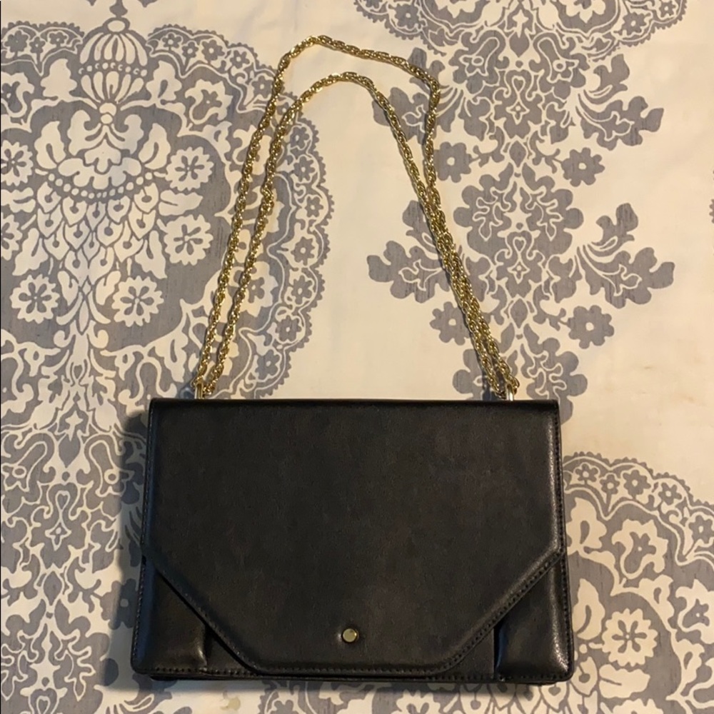 Banana republic black leather purse